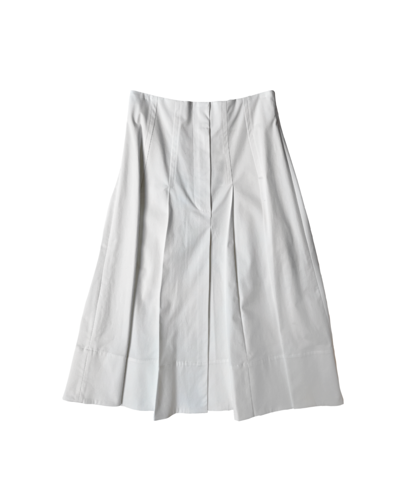 PROENZA SCHOULER COTTON TWILL MIDI MOORE SKIRT