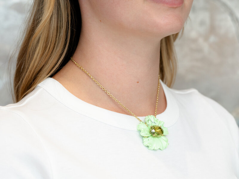 IRENE NEUWIRTH TROPICAL FLOWER NECKLACE