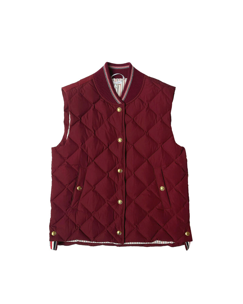 THOM BROWNE CLASSIC QUILTED VEST