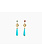 JACQUIE AICHE TOURMALINE & TURQUOISE DROP EARRINGS