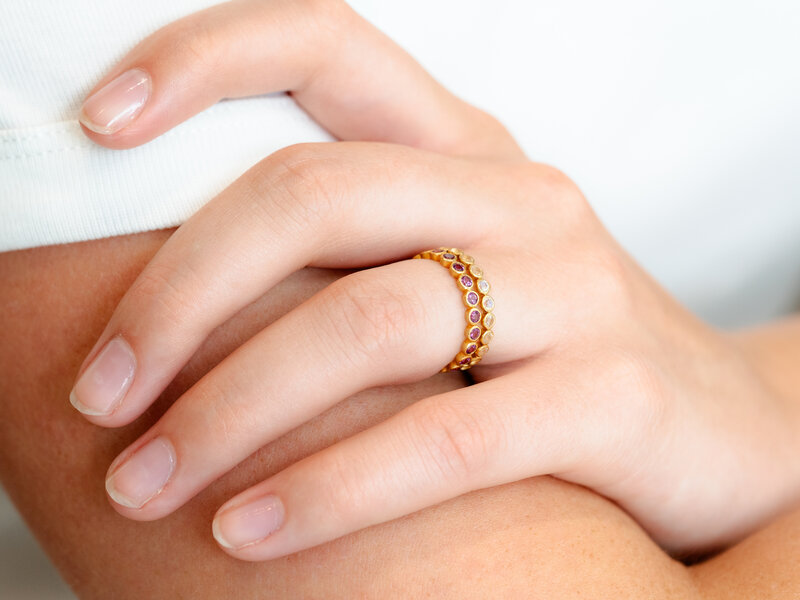 MARIE HÉLÈNE DE TAILLAC RHODOLITE BOLLYWOOD RING