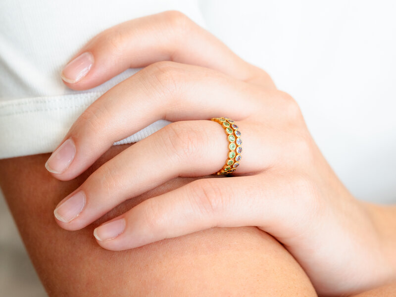 MARIE HÉLÈNE DE TAILLAC TANZANITE BOLLYWOOD RING