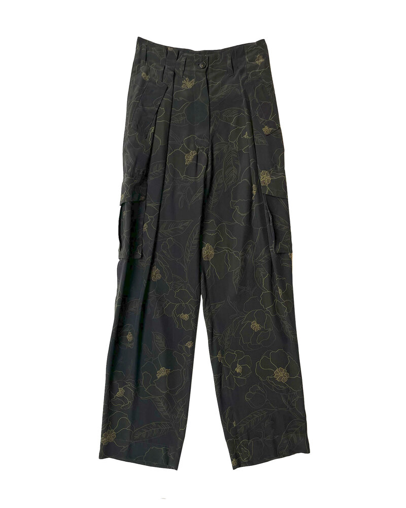 DRIES VAN NOTEN PRINTED CARGO PANT