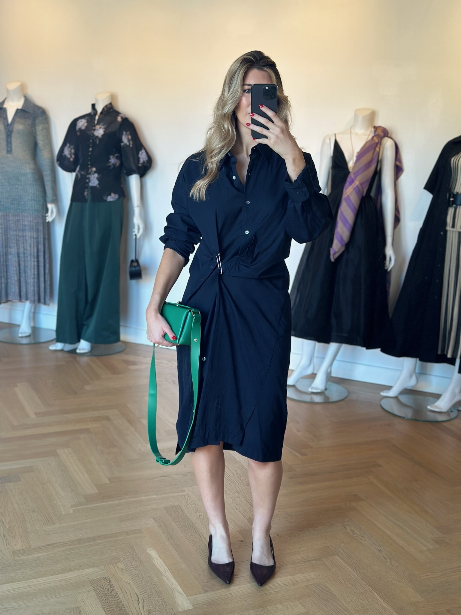 DRIES VAN NOTEN POPLIN SHIRTDRESS