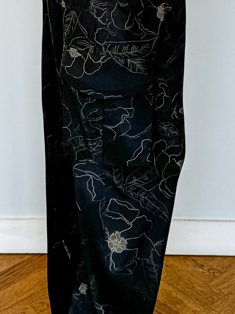 DRIES VAN NOTEN PRINTED CARGO PANT