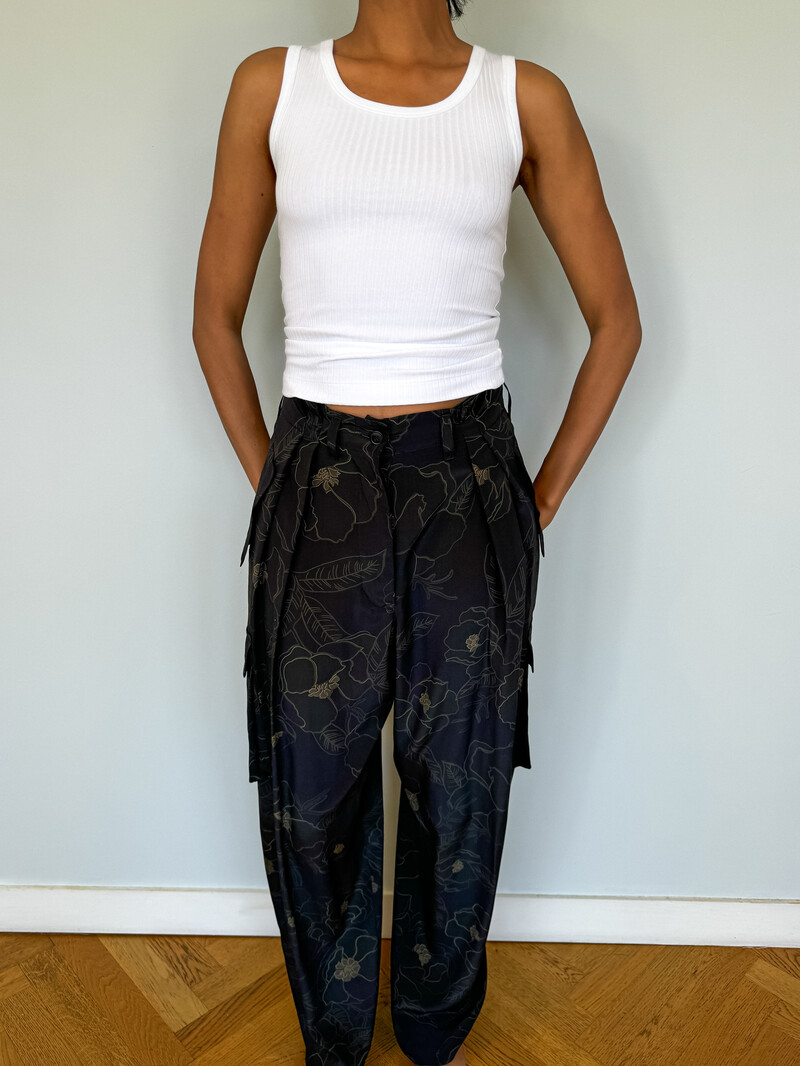 DRIES VAN NOTEN PRINTED CARGO PANT