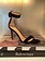 GIANVITO ROSSI SUEDE ANKLE WRAP EVENING HEEL