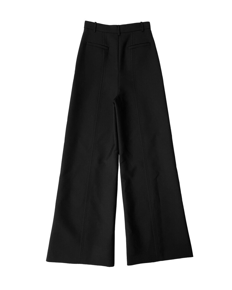 VALENTINO  HIGH WAISTED DOUBLE DRILL TROUSER