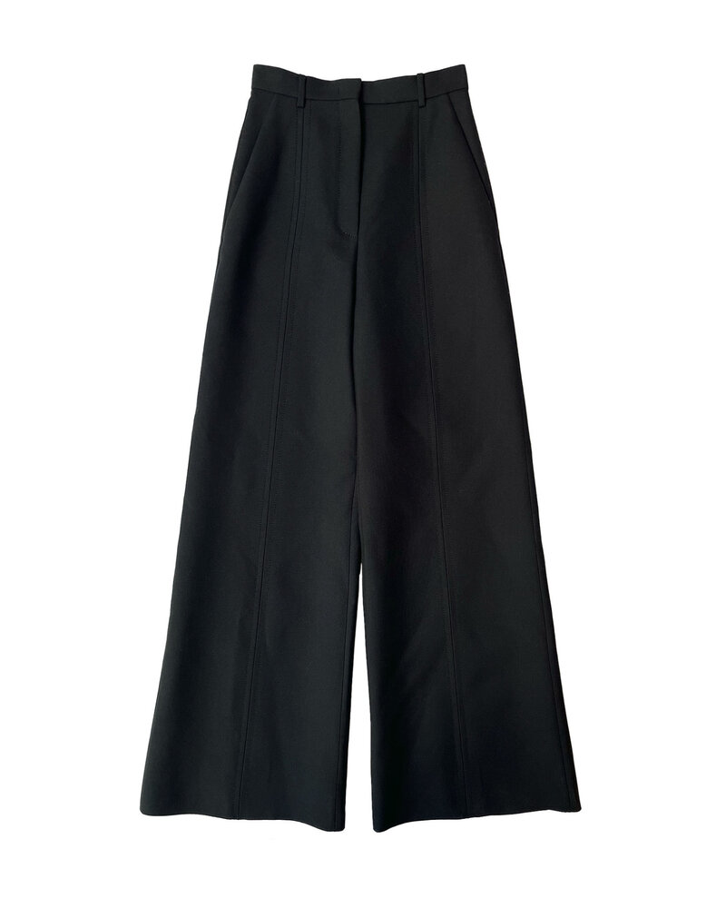 VALENTINO  HIGH WAISTED DOUBLE DRILL TROUSER