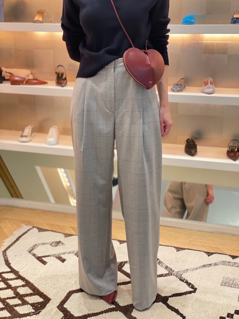 DRIES VAN NOTEN HIGH WAISTED WOOL TROUSER