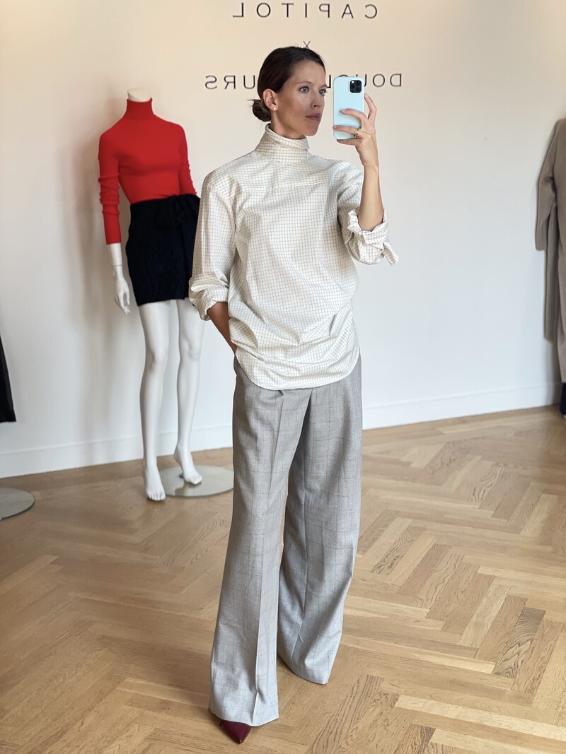 DRIES VAN NOTEN HIGH WAISTED WOOL TROUSER - Capitol