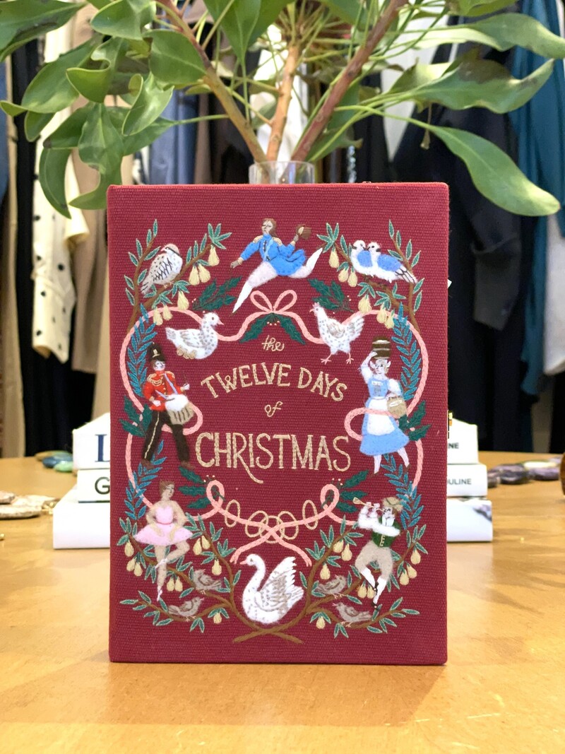 OLYMPIA LE TAN 12 DAYS OF CHRISTMAS BOOK CLUTCH