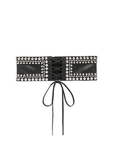 B-LOW THE BELT B-LOW THE BELT MOTO CORSET BELTS BT1720 BLACK/SILVER S