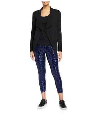 NORMA KAMALI NORMA KAMALI OVERLAPPING SEQUIN LEGGINGS