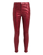 J BRAND J BRAND ALANA HIGH RISE CROP OPIUM JAGGED PYTHON RED SKINNY JEANS