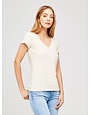 L'AGENCE L'AGENCE BECCA V-NECK TEE TOPS