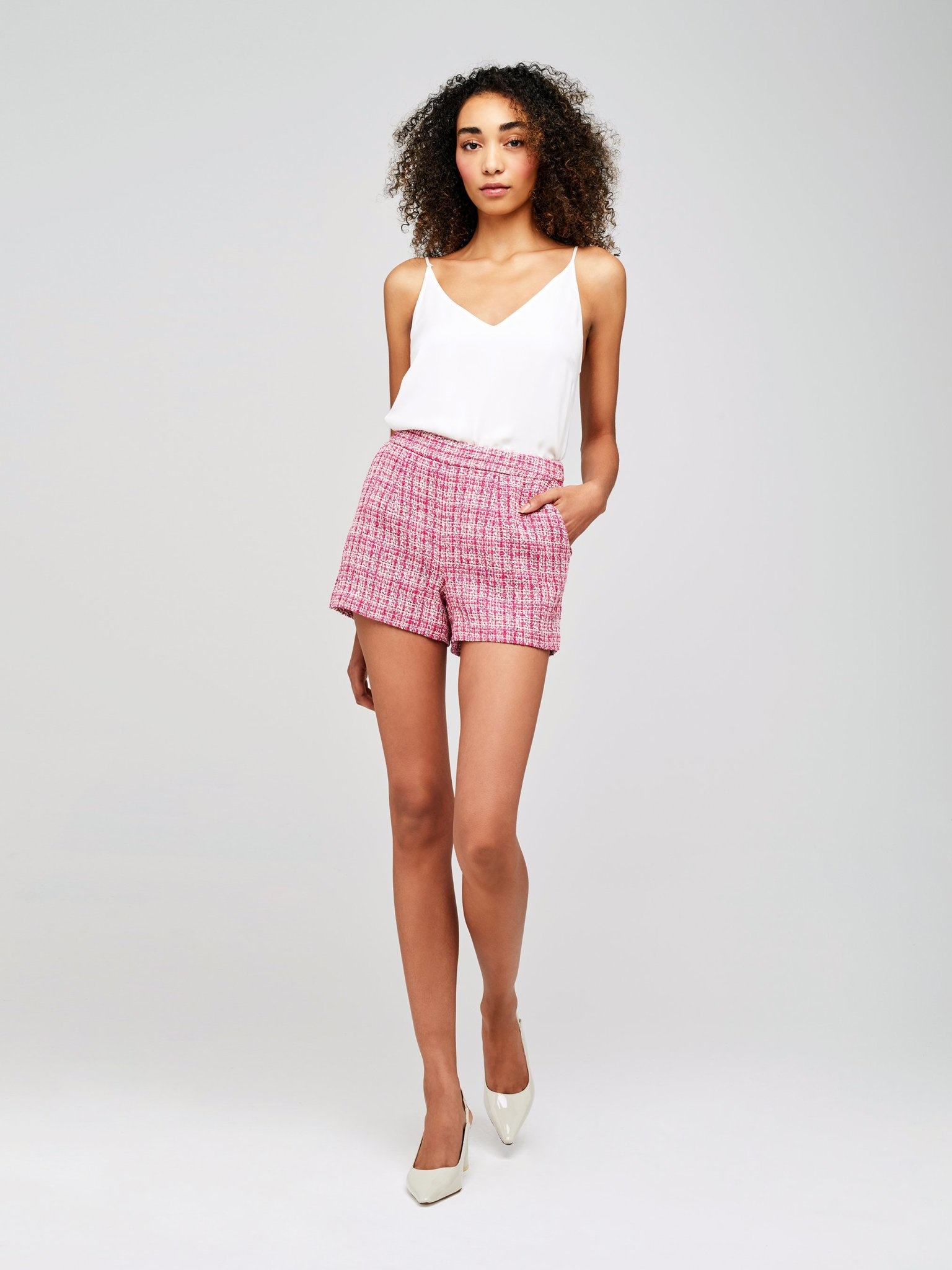 tweed shorts