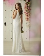 CHRISTINA WU CHRISTINA WU 22929 FIT TO FLARE V-NECK SLEEVELESS WEDDING GOWNS