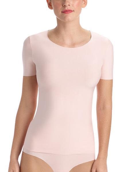 COMMANDO COMMANDO BUTTER SCOOP TEE TOPS  BLUSH  MT: M