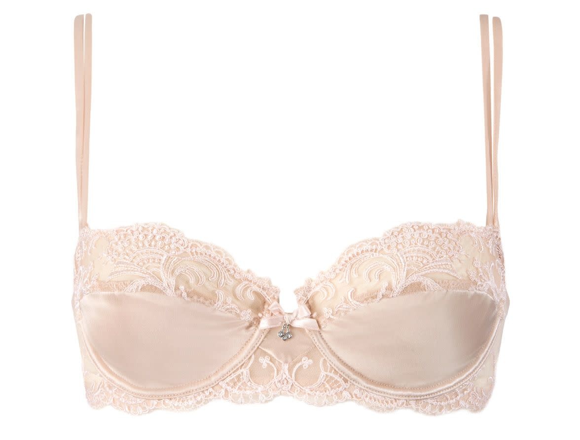 LISE CHARMEL LISE CHARMEL ACC3080C BRA DEMI CUP LINGERIE SPLENDEUR SOIE SPLENDEUR AURORE NUDE  34C