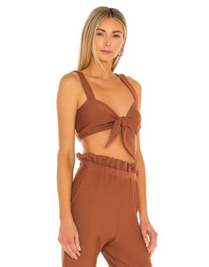 KATIE MAY KATIE MAY SALE OLD PRICE$98 TEMP RISING TOPS COGNAC