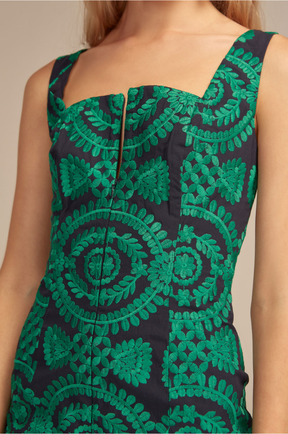 CAMEO CAMEO IMPRESSED MIDI DRESSES NAVY GREEN