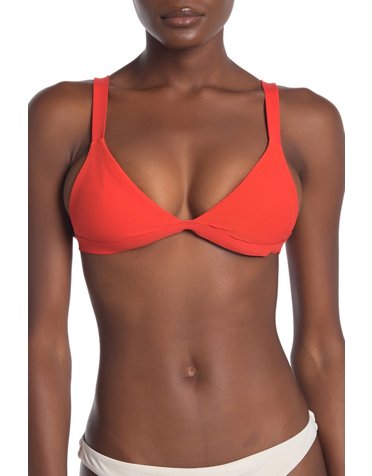 VITAMIN A VITAMIN A FS805T CHERYL SWIMWEAR TOP POPPY BIORIB MT: 08/M