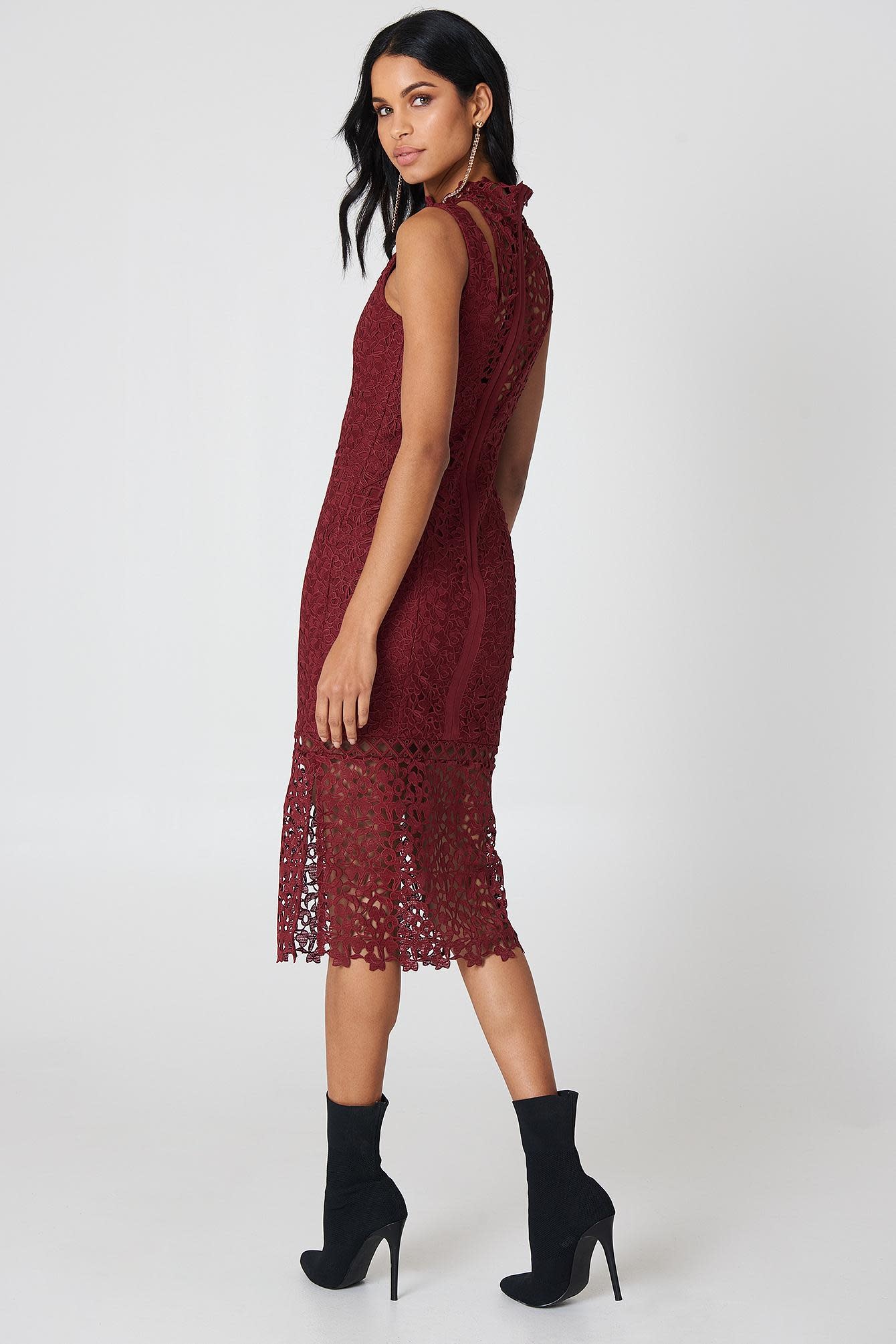 KEEPSAKE KEEPSAKE UPLIFTED MIDI DRESSES 30171010 BURNT RED S