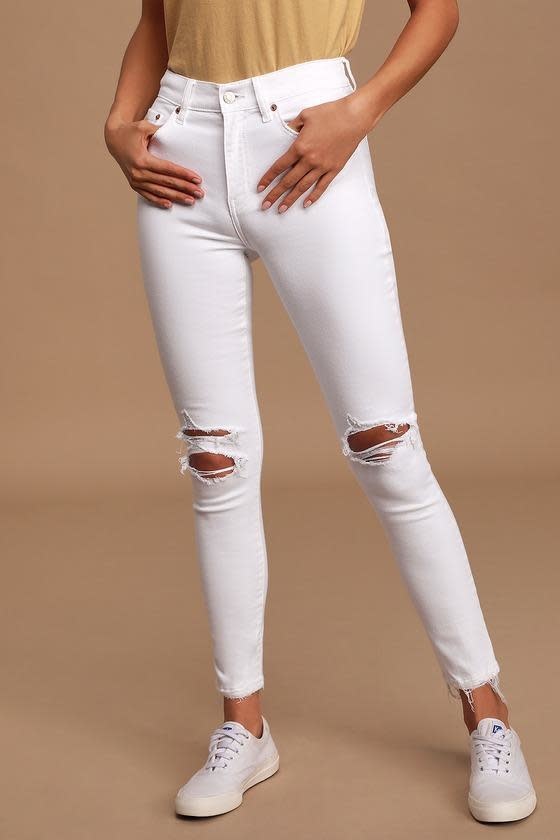 DAZE CALL YOU BACK HIGH RISE SKINNY ANKLE JEANS