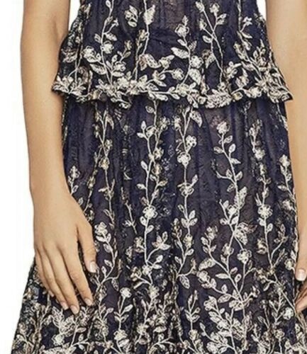 BCBGMAXAZRIA18 LACE EMBROIDERED TIERED DRESSES