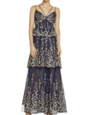 BCBGMAXAZRIA18 LACE EMBROIDERED TIERED DRESSES