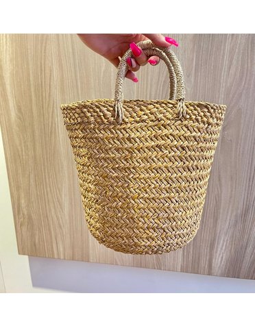 LEGRA LEGRA SIMPLE BUCKET BALI TOTE BAGS YELLOW  MT: OS