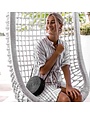 LEGRA LEGRA ROUND RATTAN BALI CROSSBODY BAGS BLACK MT: OS