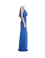 BADGLEY MISCHKA BADGLEY MISCHKA POPOVER SILHOUETTE V-NECKLINE SLEEVELESS FALLYN GOWNS MEDITERRANEAN BLUE 14