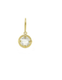 LAUREN G ADAMS GOLD LAUREN G ADAMS EAU ROUND CUBIC ZIRCONIA PENDANTS GOLD