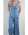 BCBGMAXAZRIA19 BCBGMAXAZRIA19 BUTTON FRONT DENIM JUMPSUITS TDK9207681