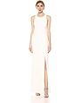 BCBGMAXAZRIA19 BCBGMAXAZRIA19 SLEEVELESS RACERBACK GOWN  DRESSES  NNH6208872 OFF WHITE  4