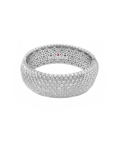 LAUREN G ADAMS SILVER LAUREN G ADAMS FUN BUBBLES BANGLES RHODIUM M