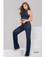 JOVANI JOVANI 1001951533 JOVANI GALA JUMPSUITS NAVY MT: 2