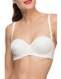 LISE CHARMEL ACG8322 STRAPLESS WITH PADS ART ET VOLUPTE ECRU NACRE LINGERIE BRA