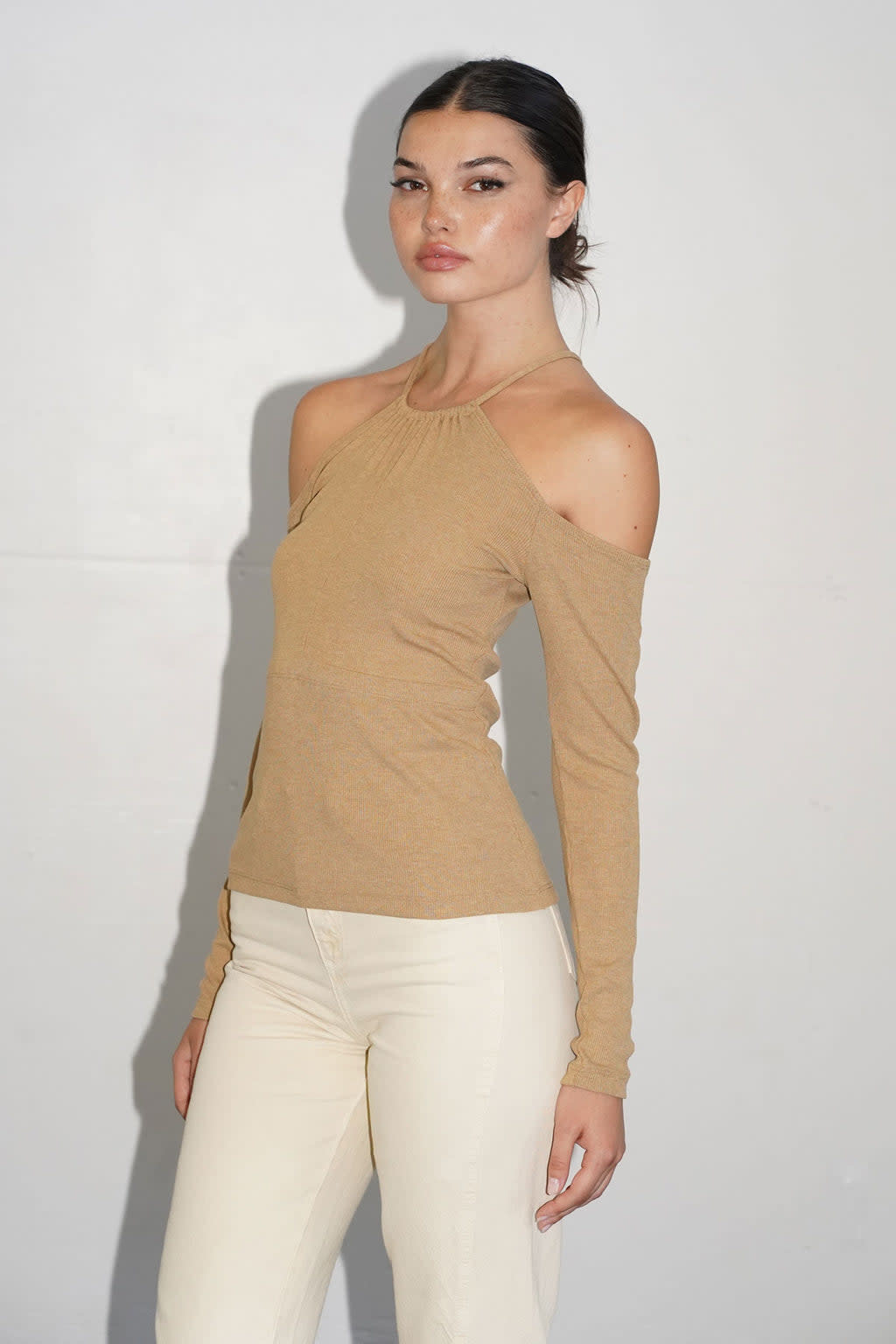 LNA LNA AYDIN LONG SLEEVE RIB TOPS