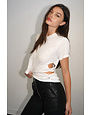 LNA LNA JAYDE SIDE CUT OUT TEE TOPS