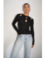 LNA LNA NICO LONG SLEEVE RIB TOPS