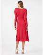 BCBGMAXAZRIA22 BCBGMAXAZRIA HAZEL WRAP FRONT MIDI DRESSES