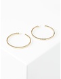 BCBGMAXAZRIA22 BCBGMAXAZRIA CRYSTAL HOOP  EARRINGS