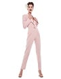 NORMA KAMALI NORMA KAMALI SINGLE BREASTED TAPERED LEG JUMPSUITS