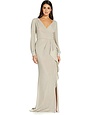 ADRIANNA PAPELL ADRIANNA PAPELL METALLIC JERSEY DRESSES