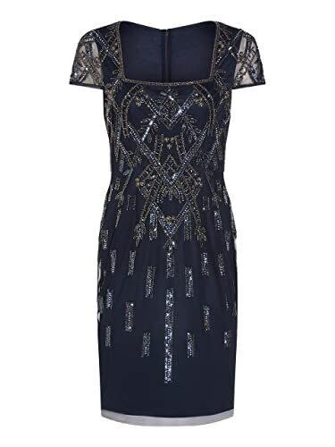 ADRIANNA PAPELL ADRIANNA PAPELL BEADED CAP SLEEVE DRESSES