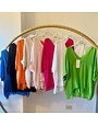 MADE IN ITALY MADE IN ITALY SILK LAYERED SHORT SLEEVE TOPS