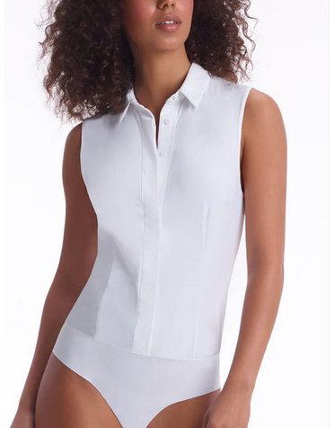 COMMANDO COMMANDO CLASSIC SLEEVELESS BUTTON DOWN BODYSUIT TOPS